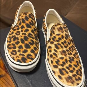 Leopard Print Vans size 8